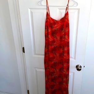 Shein orange beachy dress